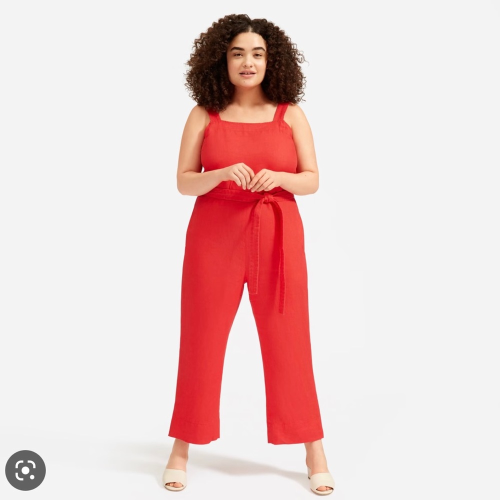 Everlane red jumpsuit